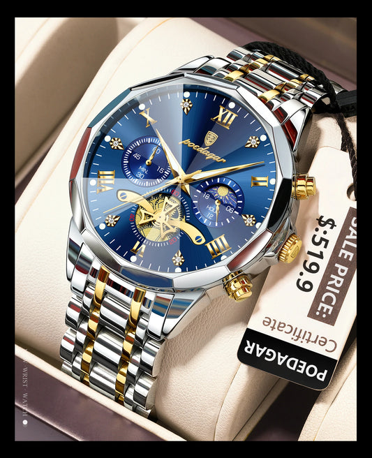 POEDAGAR Blade Ocean Blue & Gold