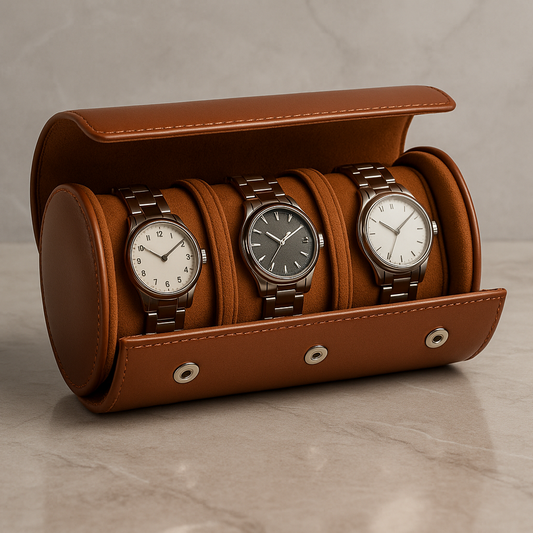 1/2/3-Slot Watch Roll Travelbox