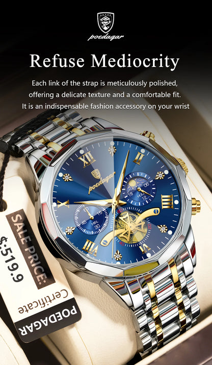 POEDAGAR Blade Ocean Blue & Gold