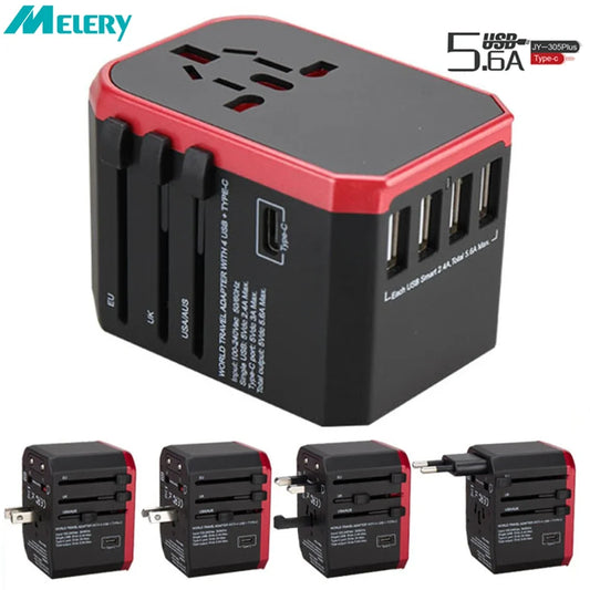 Travel Adapter International USB/ Type C. Charger US, EU, UK and AU