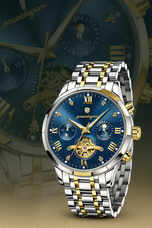 POEDAGAR Blade Ocean Blue & Gold